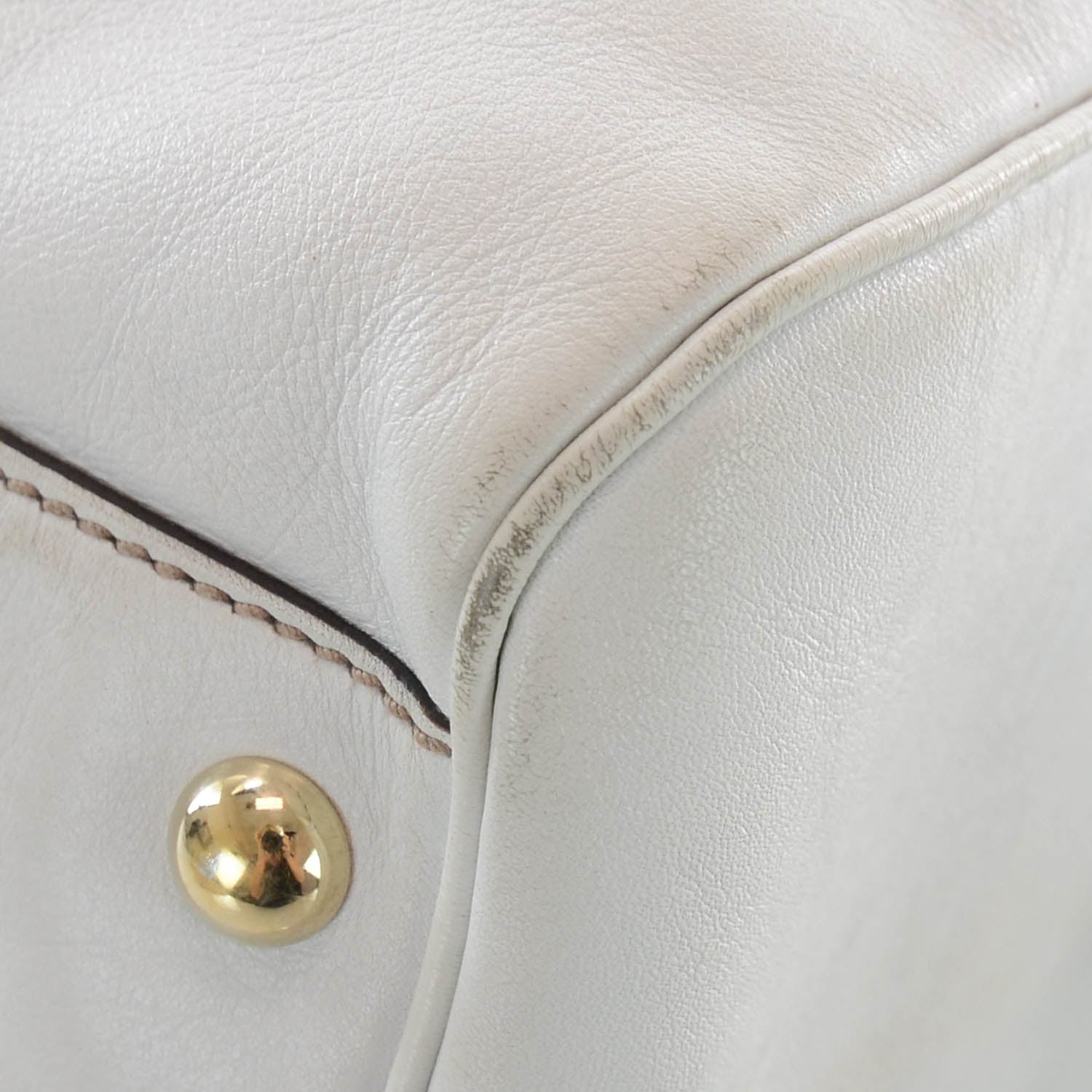 Gucci Leather Britt Large Boston White 6 of 14