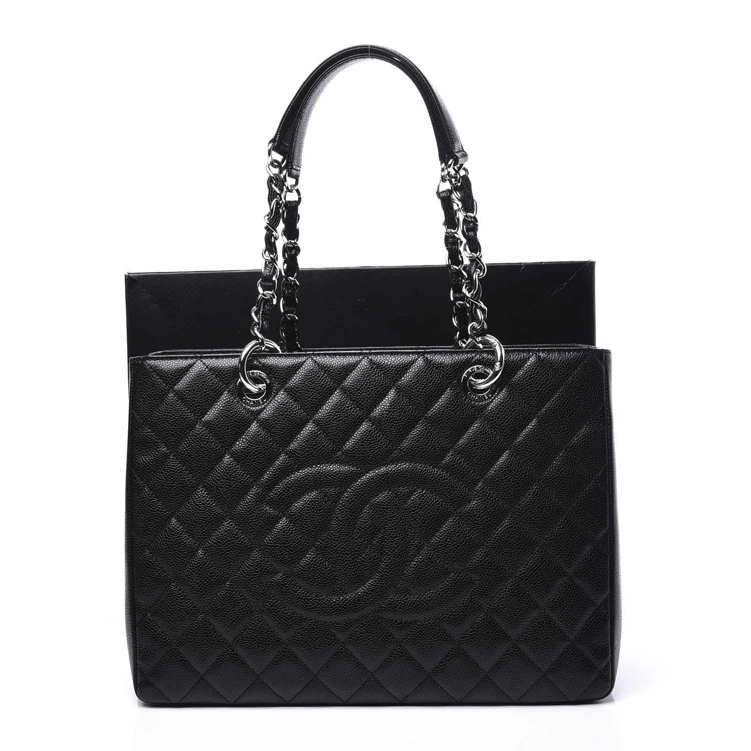 Chanel Caviar Quilted Grand Shopping Tote GST Black 11 of 11