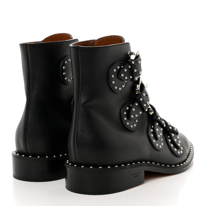 Givenchy Calfskin Studded Prue Buckle Bootie 36 Black 4 of 8
