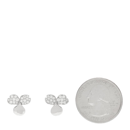 Tiffany Platinum Diamond Paper Flowers Earrings 2 of 5
