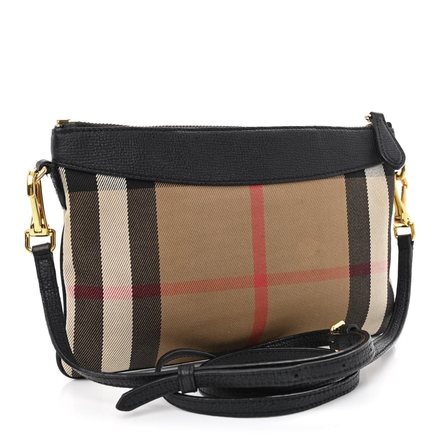 House Check Derby Peyton Crossbody Clutch Bag Black