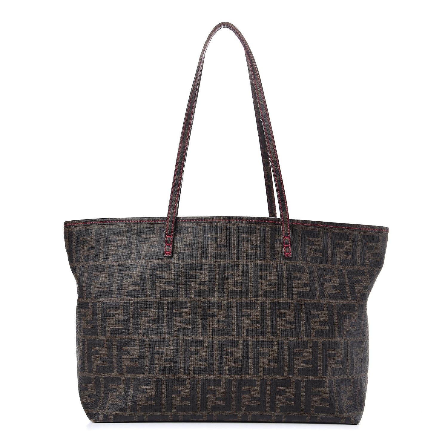 Fendi Zucca Spalmati Small Roll Tote Tobacco Fragola 1 of 16