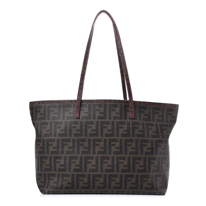 Fendi Zucca Spalmati Small Roll Tote Tobacco Fragola 1 of 16