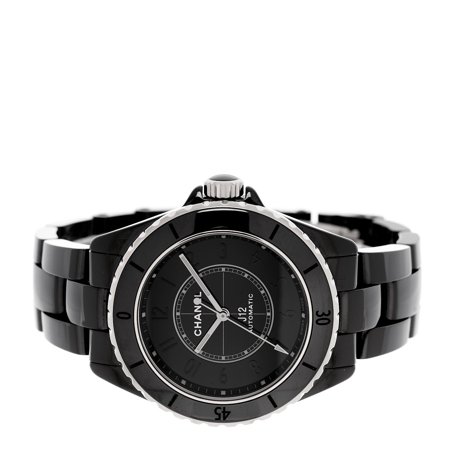 Chanel Stainless Steel Ceramic 38mm J12 Phantom Automatic Watch Black 2 of 4