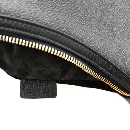 Celine Supple Calfskin Cuir Triomphe Small Heloise Shoulder Bag Black 7 of 11