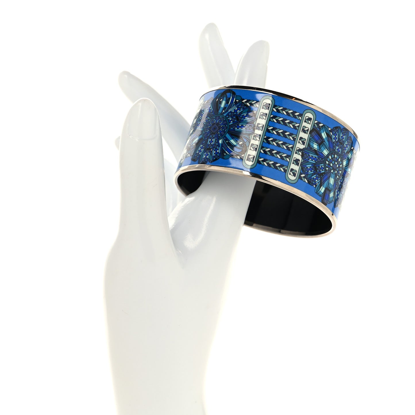 Enamel Printed Rubans de Cheval Extra Wide Bracelet 65