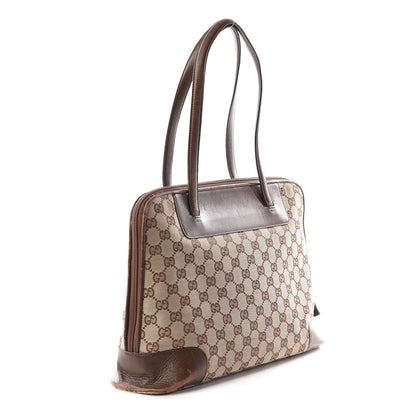 Gucci Monogram Medium Tote Dark Brown 2 of 10