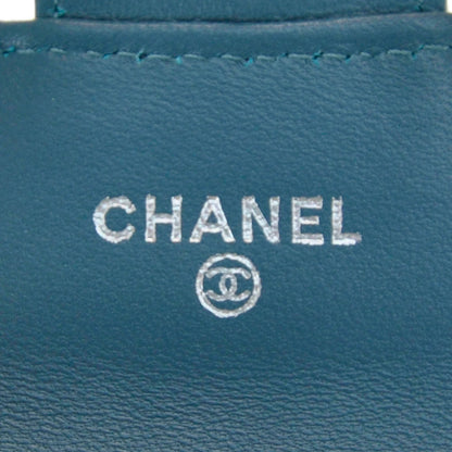 Chanel Lambskin Coin Purse Turquoise 6 of 6