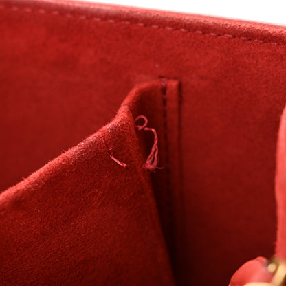 Christian Dior Grained Calfskin Small Diorama Flap Bag Red 10 of 13