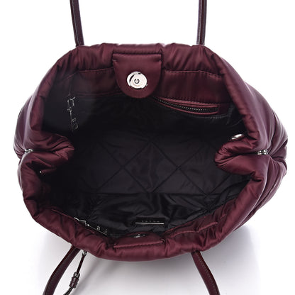 Prada Tessuto Nylon Bomber Tote Bordeaux 5 of 9