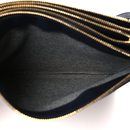 Celine Lambskin Large Trio Crossbody Bag Navy Blue 7 of 10