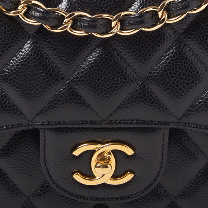 Chanel Caviar Quilted Jumbo Double Flap Black 8 of 10