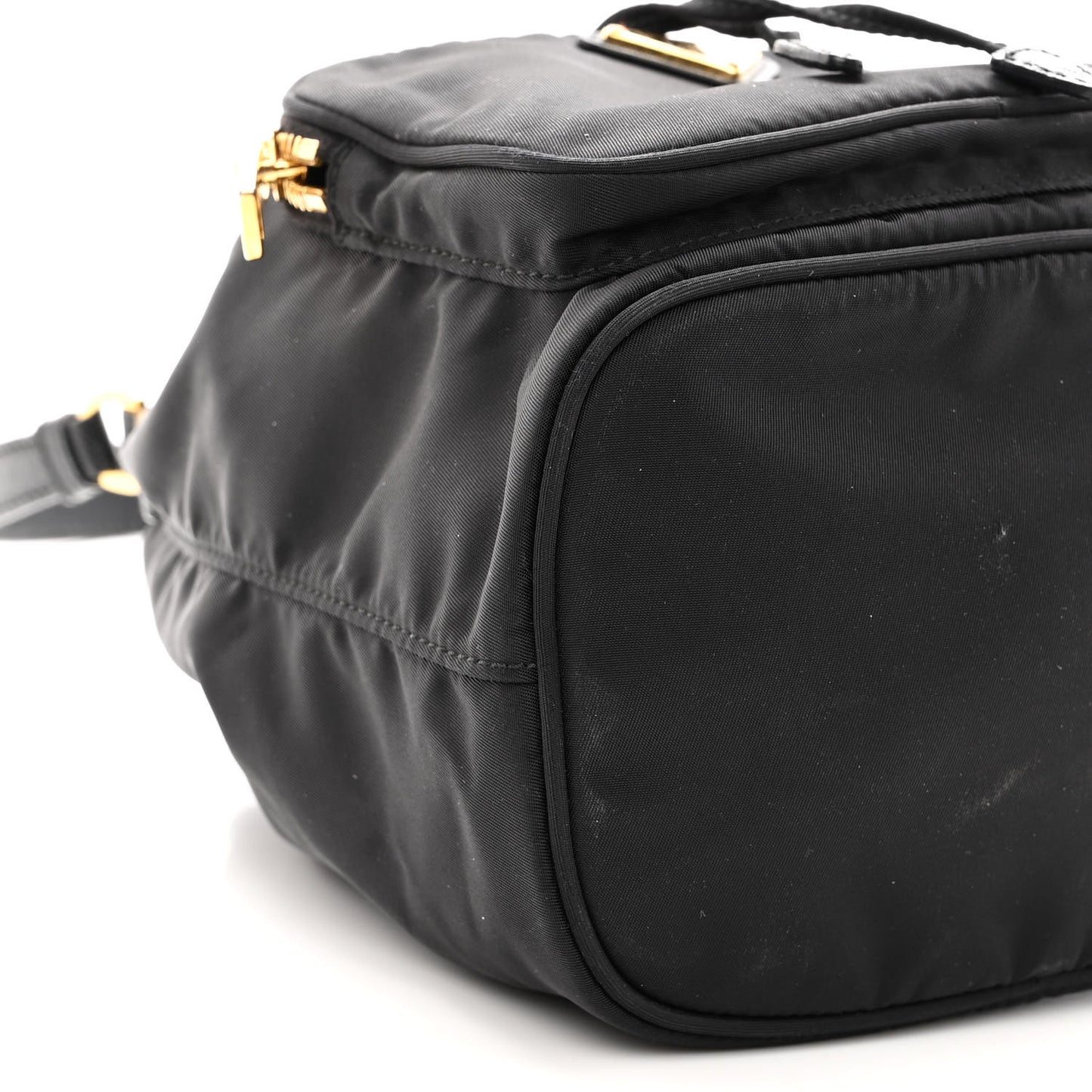 Re-Nylon Duet Drawstring Shoulder Bag Black