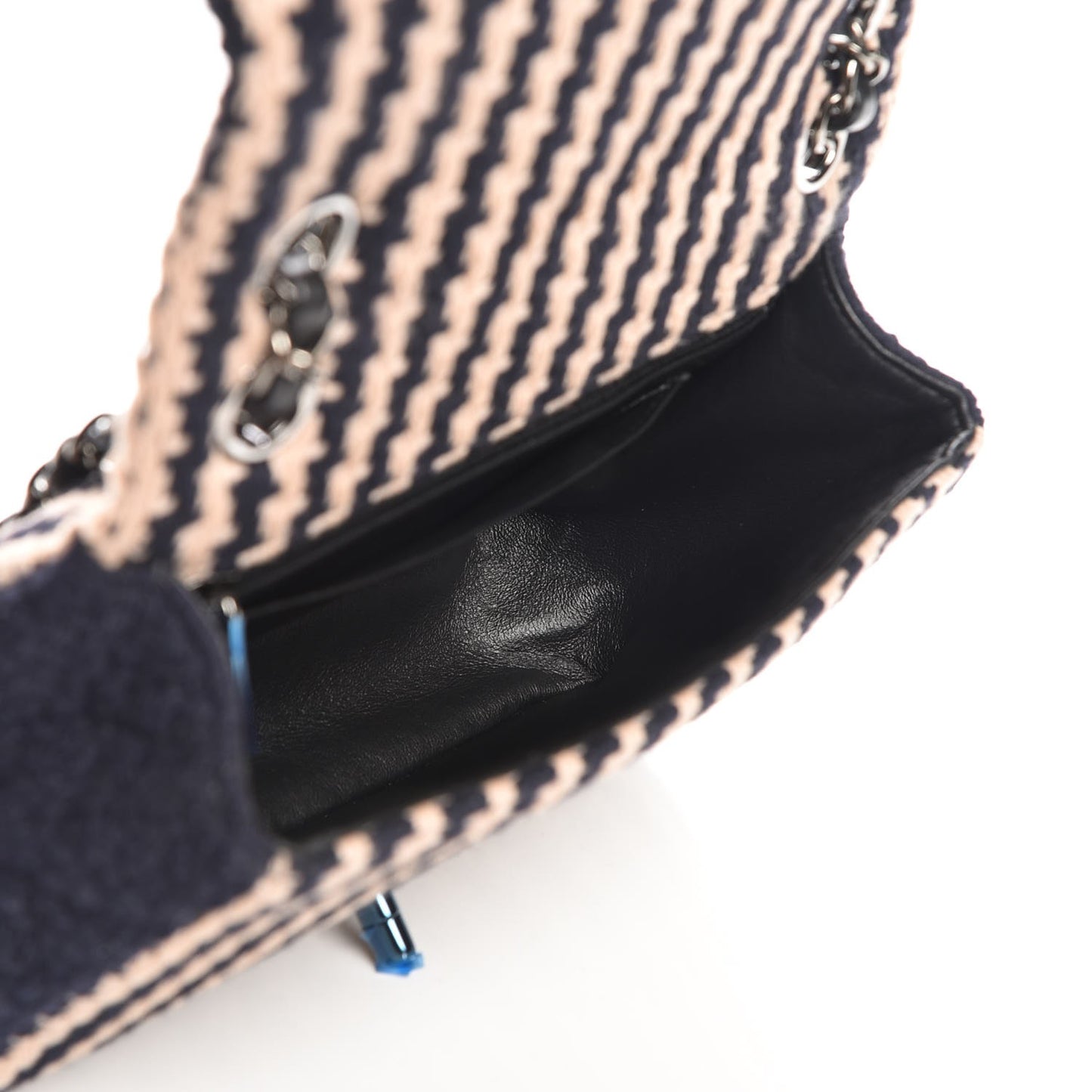 Tweed Small Elementary Chic Flap Blue Beige
