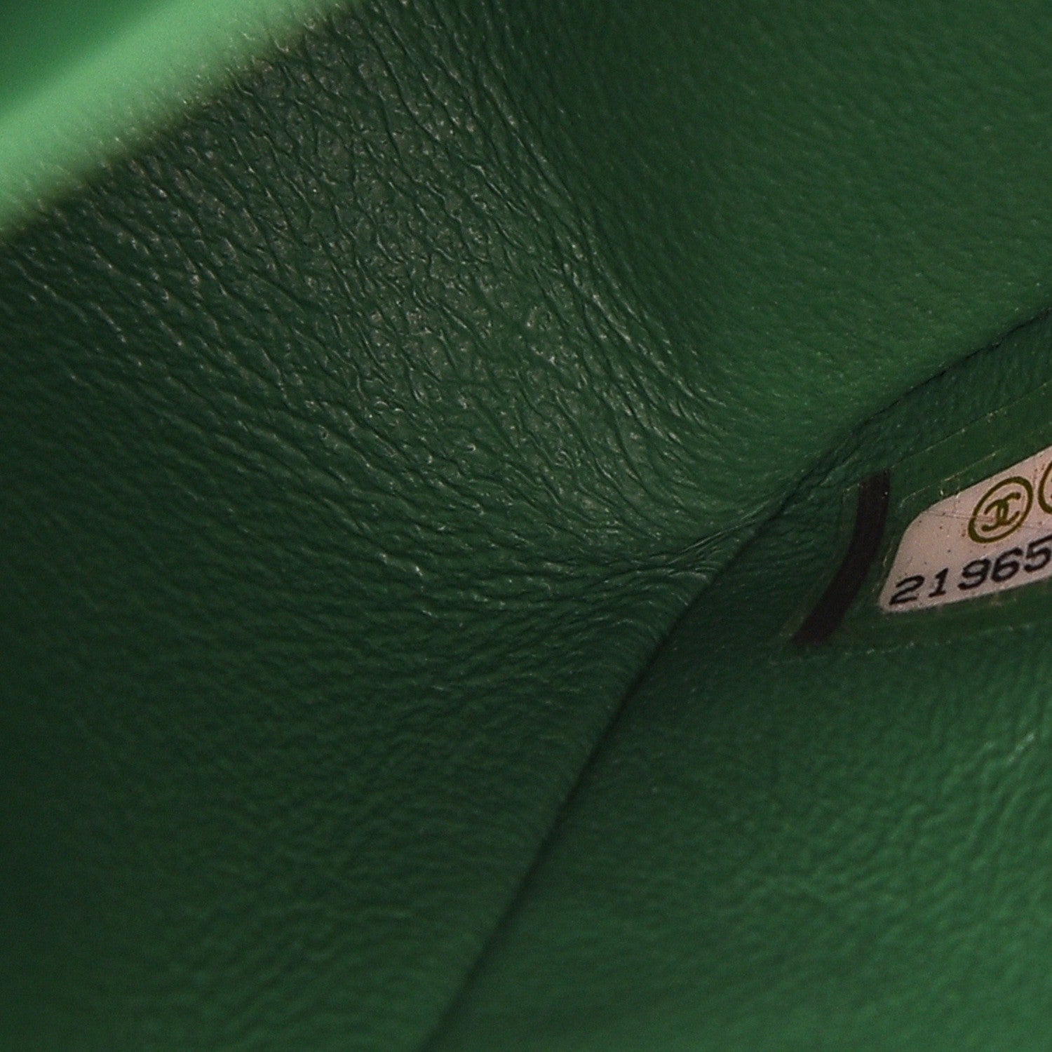 Chanel Caviar Quilted Jumbo Double Flap Green 8 of 9