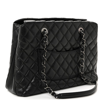 Chanel Caviar Quilted Small City Shopping Tote Black 3 of 10