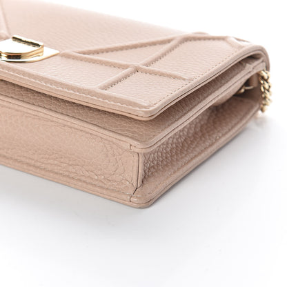 Christian Dior Grained Calfskin Diorama Wallet on Chain Pouch Nude 8 of 8
