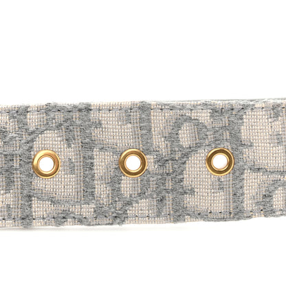 Christian Dior Oblique 30 Montaigne 35mm Belt 70 28 Gris 3 of 6