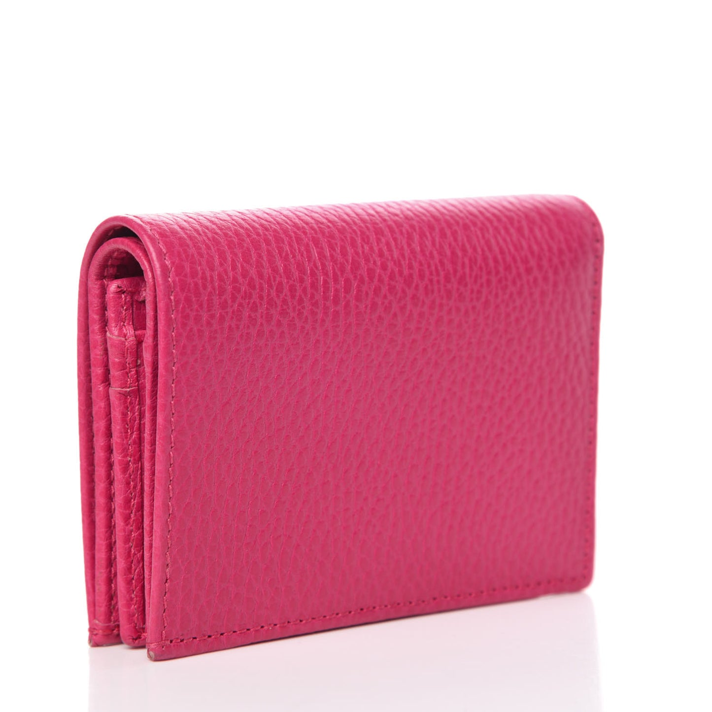 Dollar Calfskin GG Marmont Card Case Box Pink