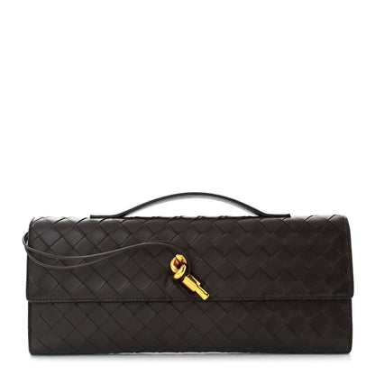Bottega Veneta Nappa Intrecciato Long Andiamo Top Handle Clutch Fondant 1 of 10