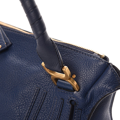 Chloe Calfskin Medium Marcie Satchel Royal Navy 9 of 12