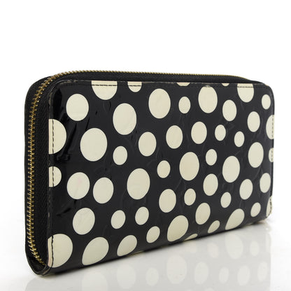Louis Vuitton Vernis Kusama Infinity Dots Zippy Wallet Black 3 of 6