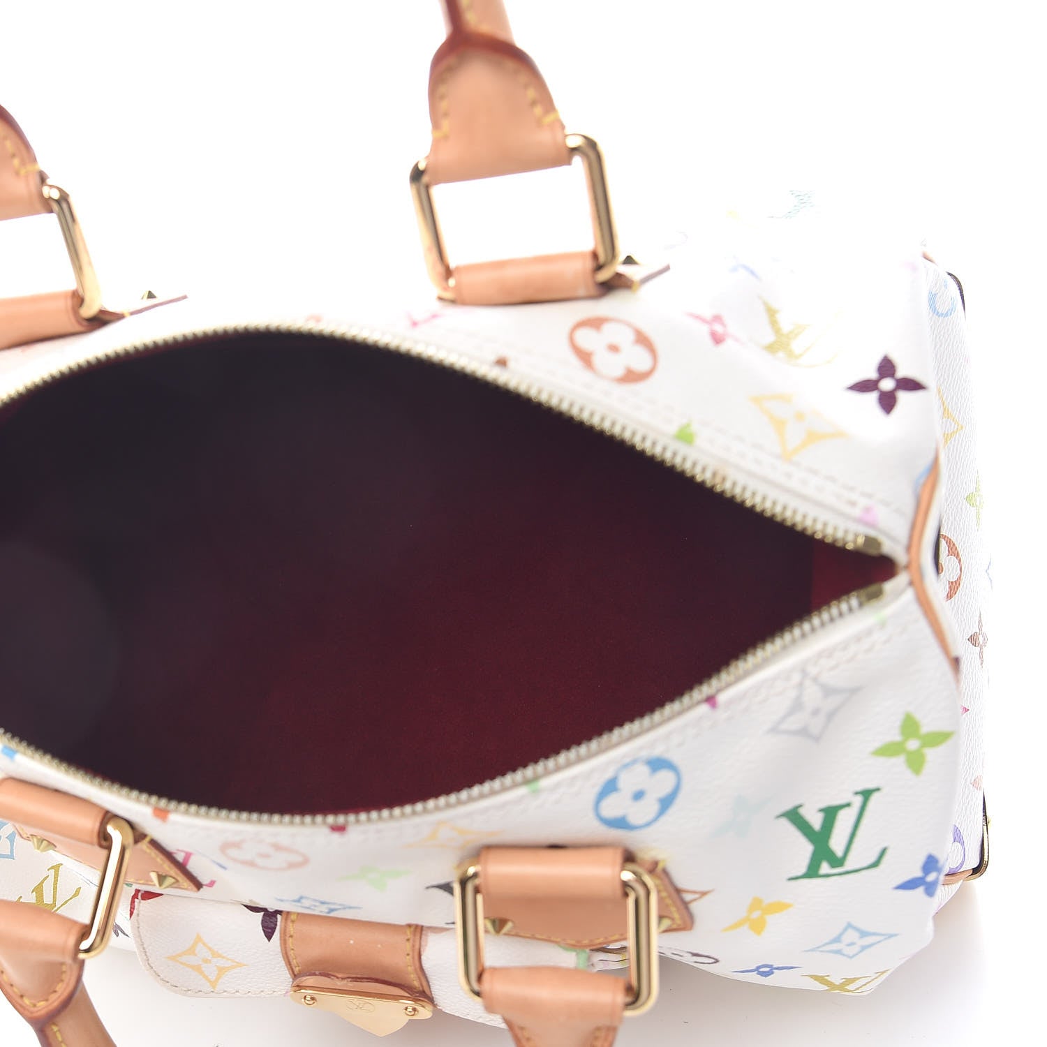Louis Vuitton Monogram Multicolor Speedy 30 White 5 of 11