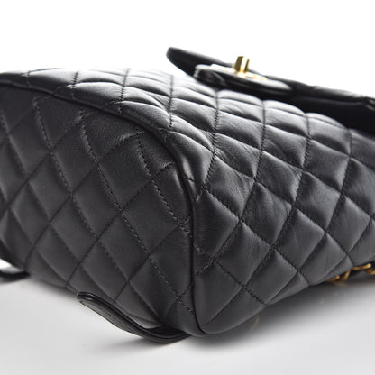 Chanel Calfskin Quilted Mini Urban Spirit Backpack Black 9 of 10