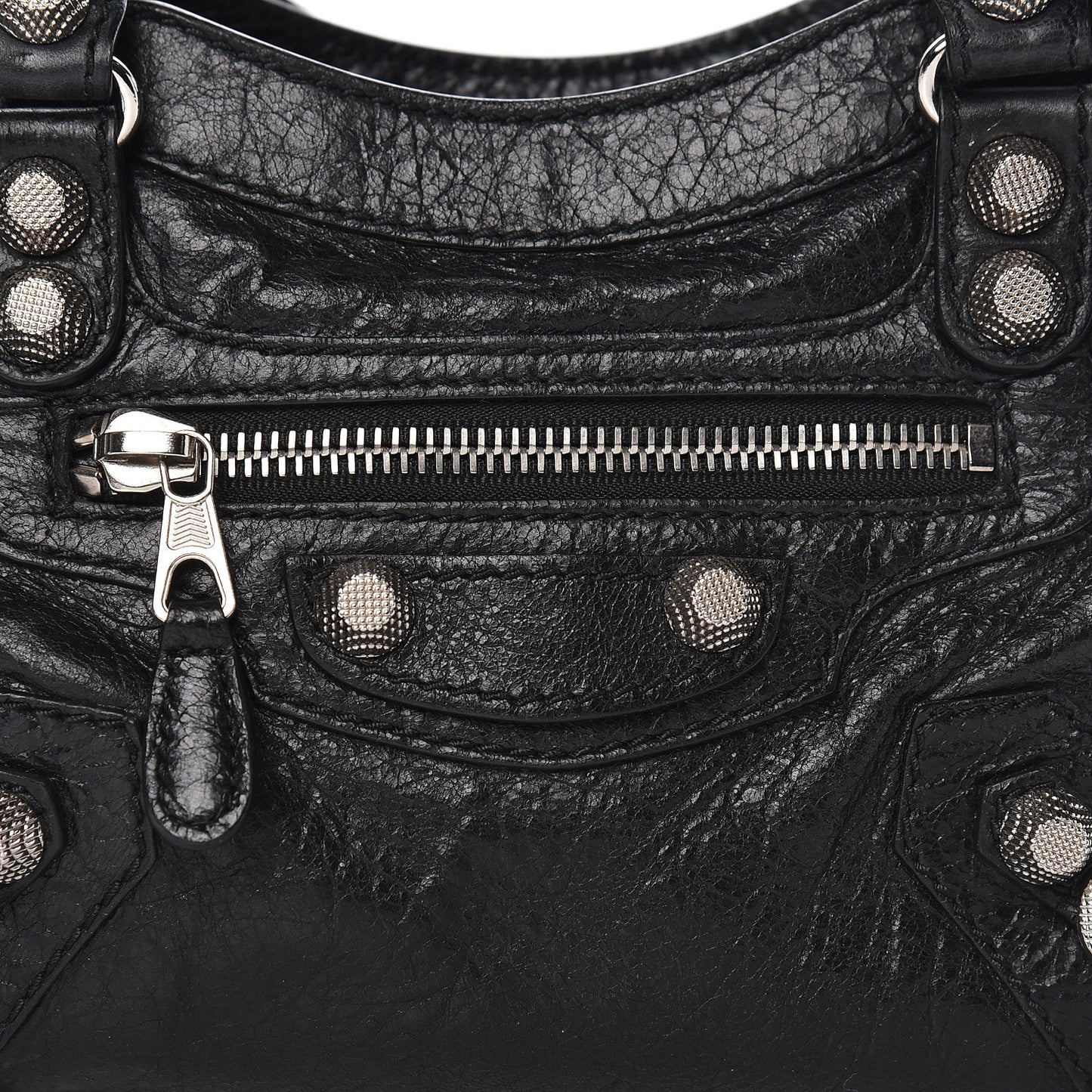 Agneau Giant 12 Silver Hardware Mini City Black