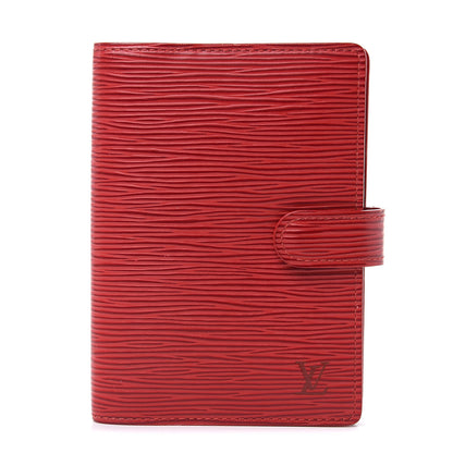 Louis Vuitton Epi Small Ring Agenda Castillan Red 1 of 7
