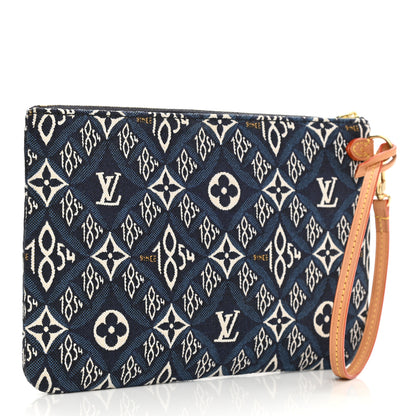 Louis Vuitton Jacquard Since 1854 Neverfull MM GM Pochette Blue 4 of 18