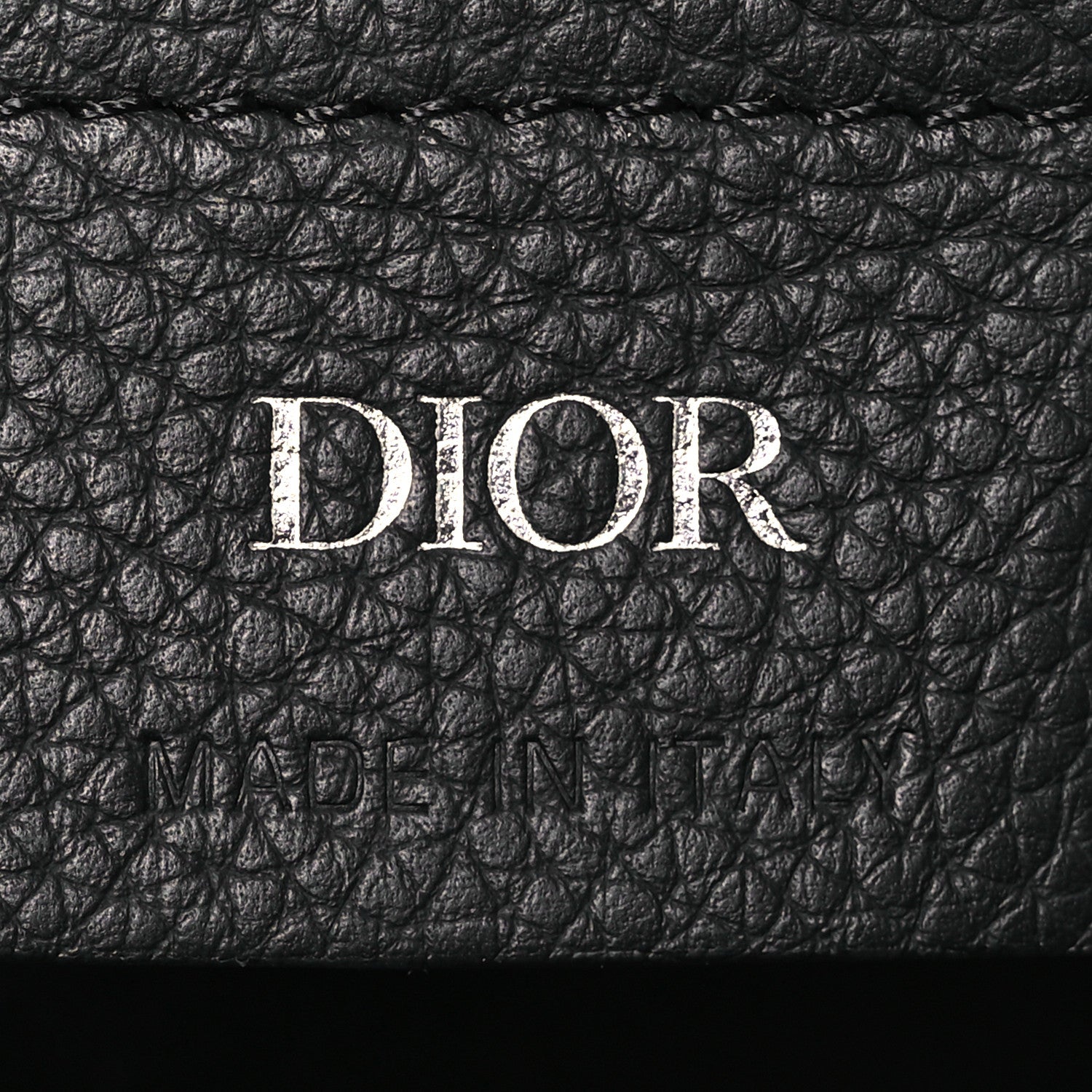 Christian Dior Oblique Jacquard Grained Calfskin Lingot 50 Black 13 of 19