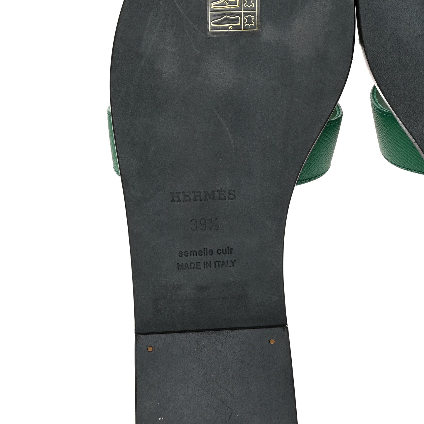 Epsom Oran Sandals 39.5 Vert Emeraude
