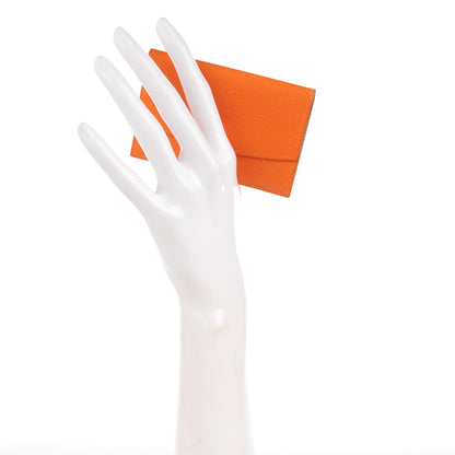 Hermes Epsom Envelope Card Holder Orange 2 of 7