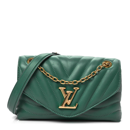Louis Vuitton Calfskin LV New Wave Chain Bag Emerald 1 of 7