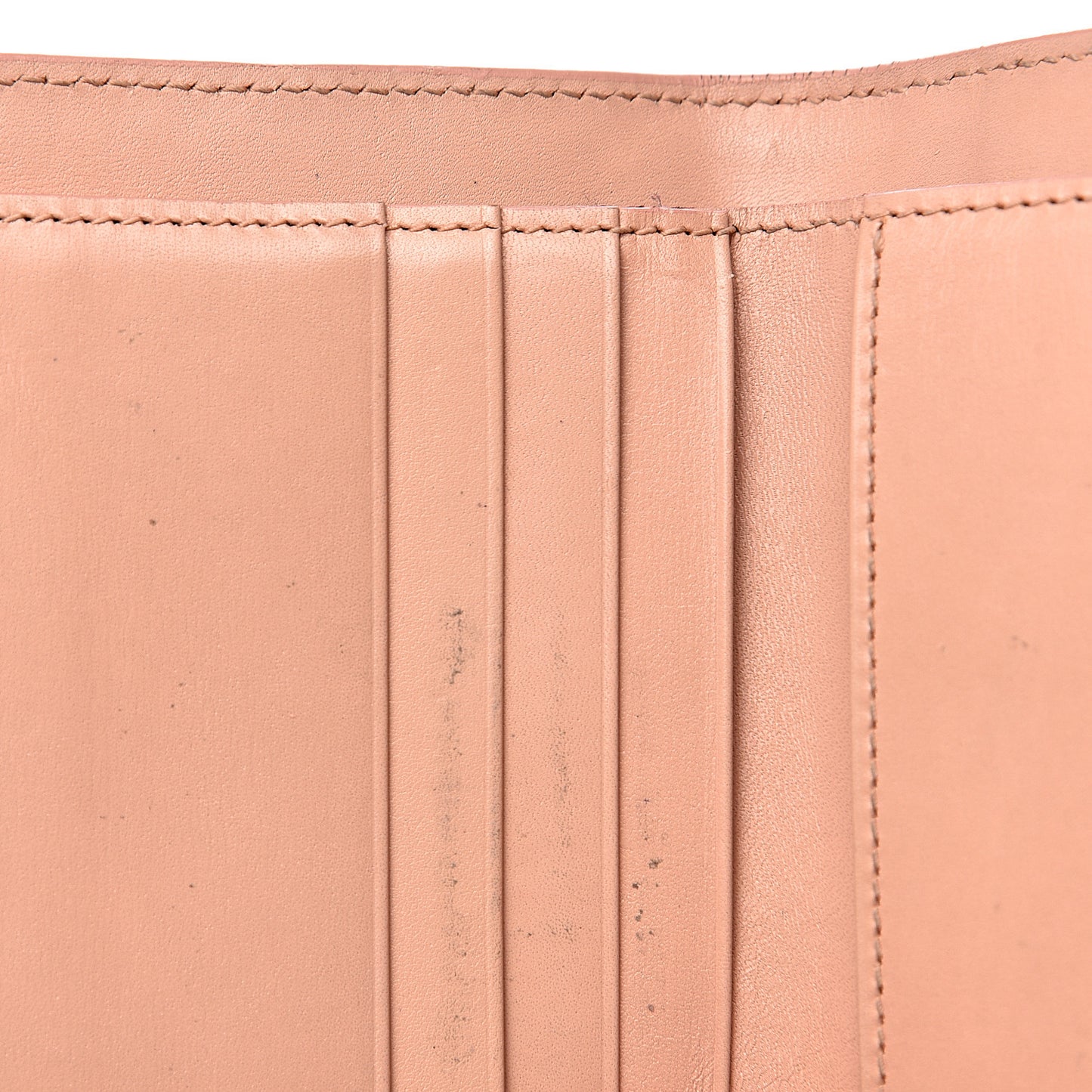 Calfskin Trifold Wallet Pale Pink
