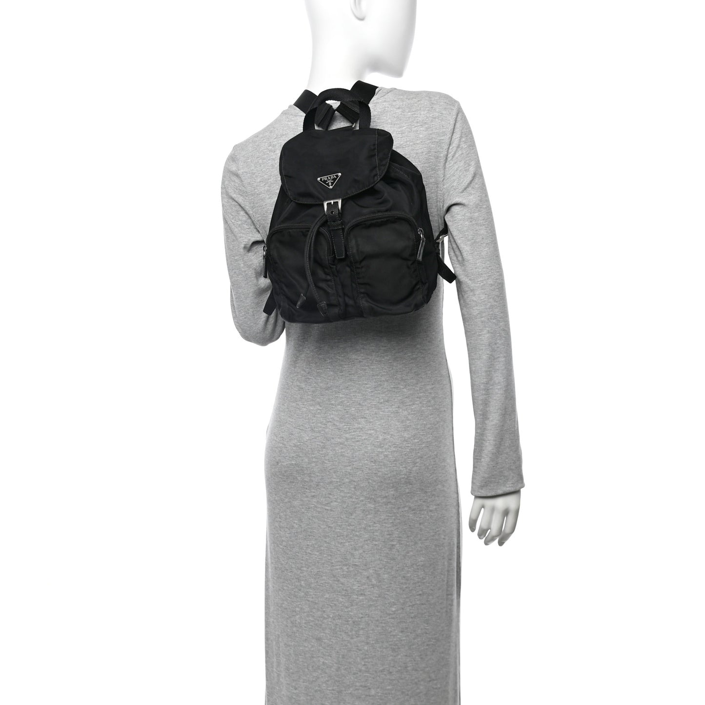 Tessuto Nylon Vela Small Backpack Black