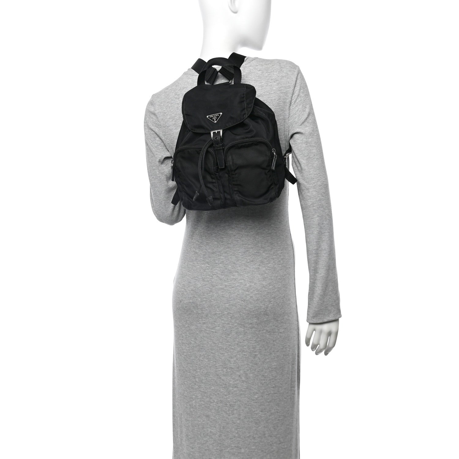 Prada Tessuto Nylon Vela Small Backpack Black 2 of 10