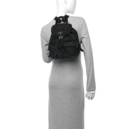 Prada Tessuto Nylon Vela Small Backpack Black 2 of 10