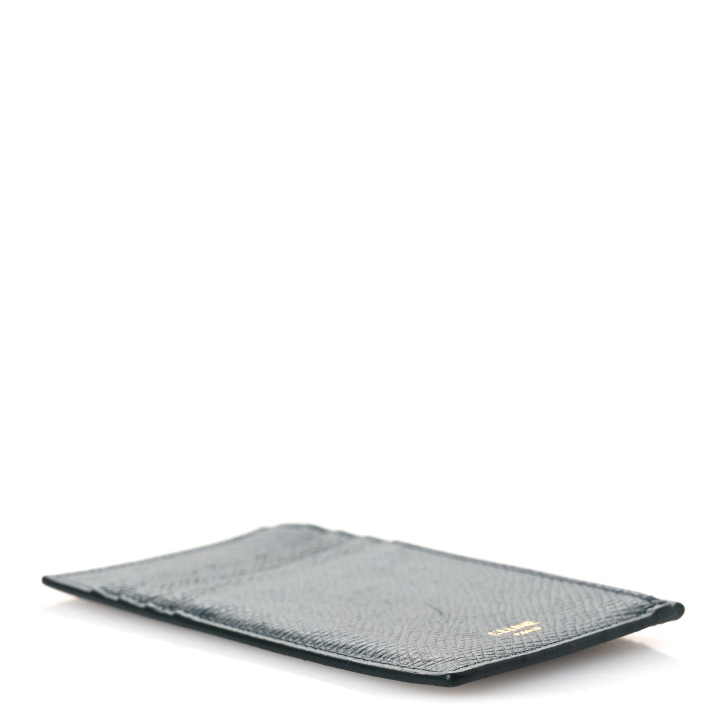 Grained Calfskin Zipped Card Holder Amazone