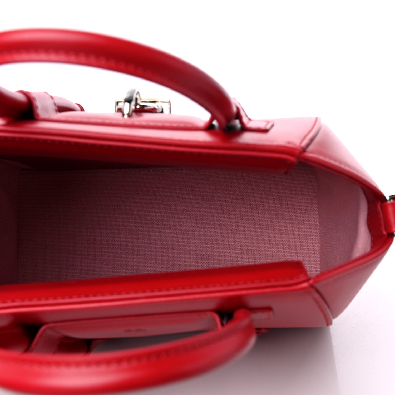 Givenchy Box Calfskin Mini Lock Antigona Shoulder Bag Red 5 of 8