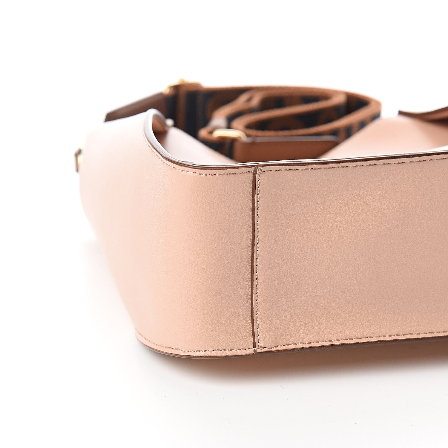 Stella McCartney Eco Alter Nappa Perforated Logo Mini Crossbody Blush Pink 7 of 9
