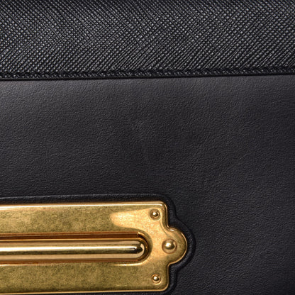 Prada City Calf Saffiano Cahier Bag Black 7 of 7
