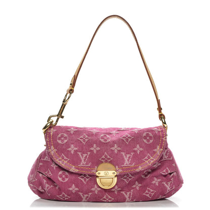 Louis Vuitton Monogram Denim Mini Pleaty Fuchsia 1 of 9