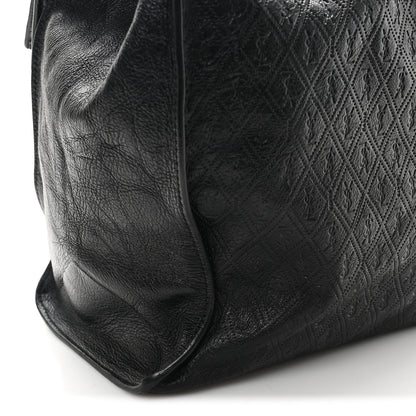 Saint Laurent Calfskin Monogram Deli Paper Bag Vintage Black 8 of 8