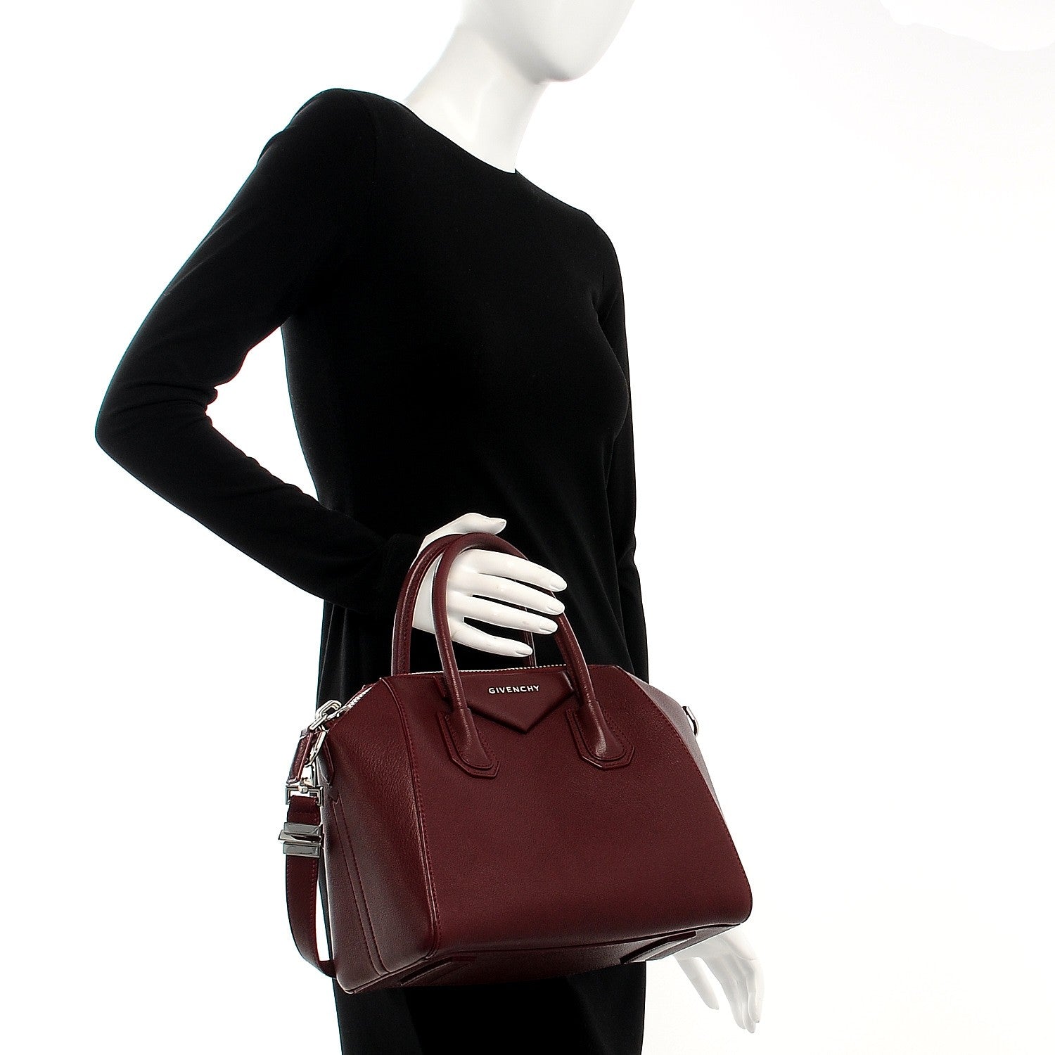 Givenchy Sugar Goatskin Small Antigona Oxblood 3 of 13