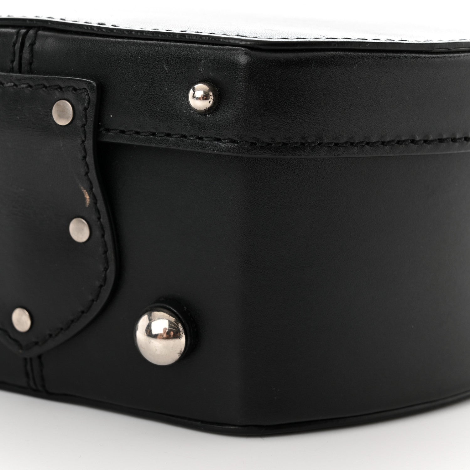 Saint Laurent Calfskin Small Mica Hat Box Black 10 of 12