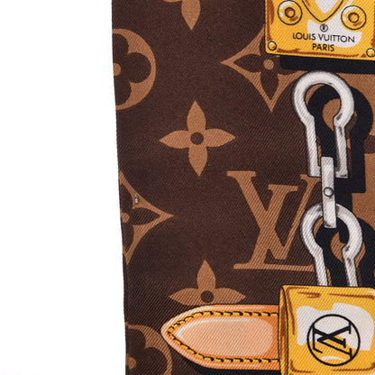 Louis Vuitton Silk Monogram Confidential Bandeau Brown 6 of 7