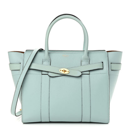 Mulberry Small Classic Grain Small Bayswater Zip Tote Light Antique Blue 1 of 12