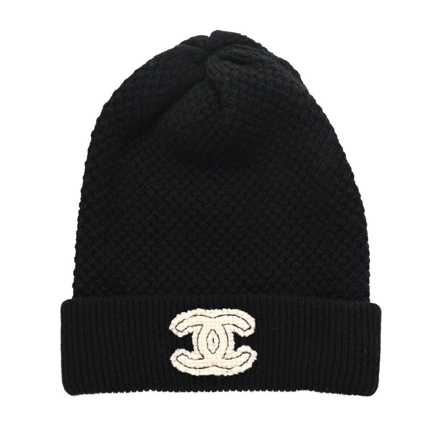 Cashmere CC Logo Beanie Hat Black